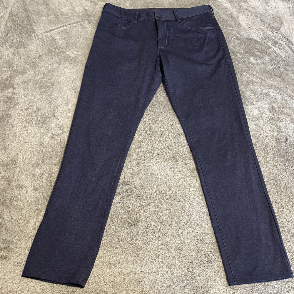 Rhone Commuter 5 Pocket Performance Pants Men's 34x29 in Blue Golf